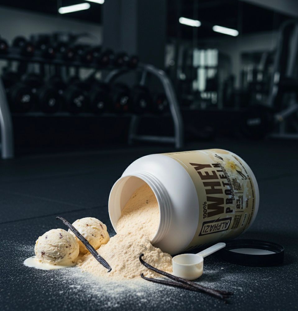 WHEY PROTEIN CONCENTRADO 900G – BAUNILHA – ALPHA21 SUPPLEMENTS ⭐️⭐️⭐️⭐️⭐️ (1928 avaliaçoes )