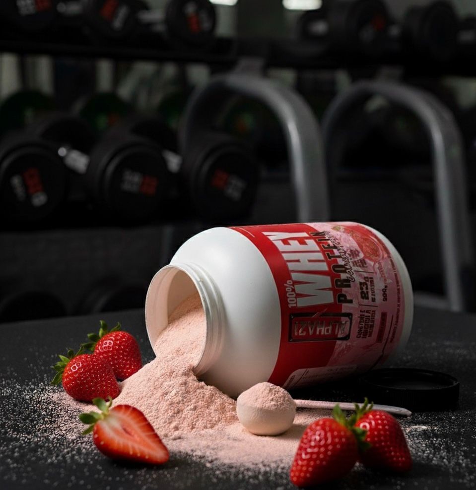 WHEY PROTEIN CONCENTRADO 900G – MORANGO – ALPHA21 SUPPLMENTS ⭐️⭐️⭐️⭐️⭐️ (2210 avaliações)