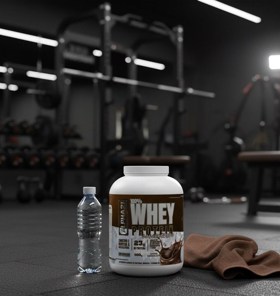 WHEY PROTEIN CONCENTRADO 900G – CHOCOLATE – ALPHA21 SUPPLEMENTS⭐️ ⭐️⭐️⭐️⭐️ (2260 avaliações)