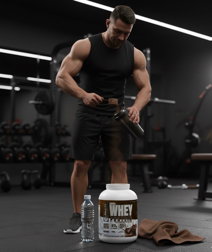 WHEY PROTEIN CONCENTRADO 900G – CHOCOLATE – ALPHA21 SUPPLEMENTS⭐️ ⭐️⭐️⭐️⭐️ (2260 avaliações)
