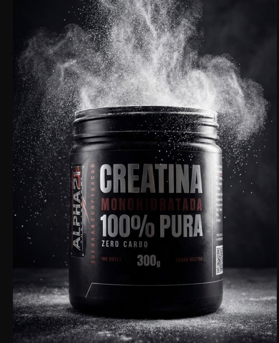 Creatina Monohidratada Premium ALPHA21 – Melhor horário para tomar e performance máxima