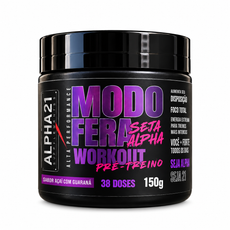 Pré-Treino Modo Fera ALPHA21 150g – Energia Premium
