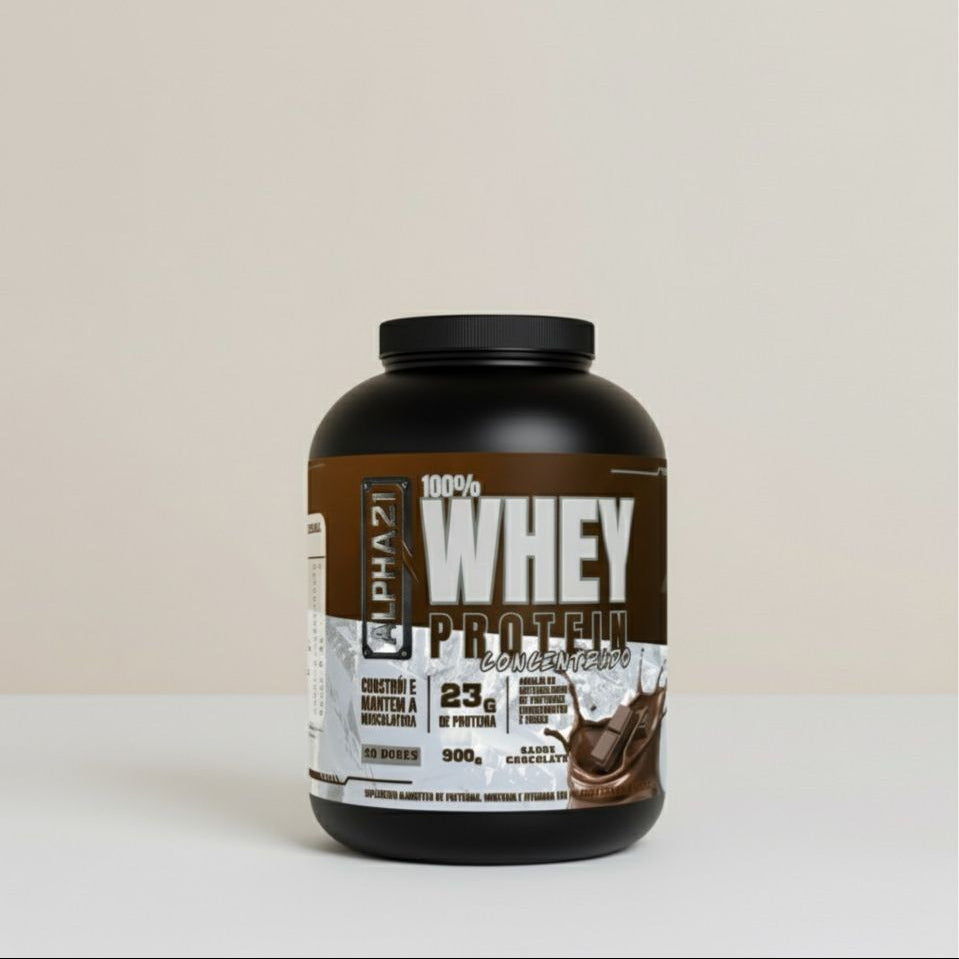 ALPHA21 PURE WHEY — SABOR CHOCOLATE (900G)  ⭐️⭐️⭐️⭐️⭐️ 9.842 avaliações | Força, Sabor e Performance Premium