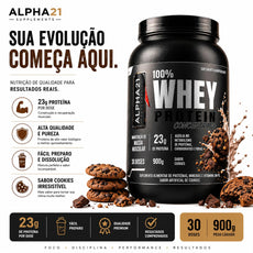 Kit Trio Whey Concentrado ALPHA21 – Fabricado sob BPF/ANVISA