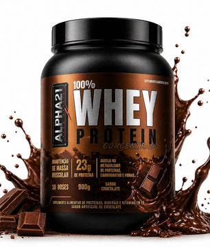 Kit ALPHA21 performance máxima – whey, creatina e cápsulas em combo