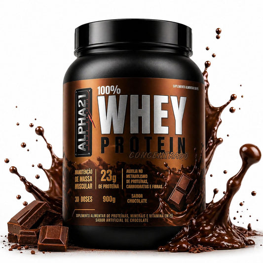 Kit ALPHA21 performance máxima – whey, creatina e cápsulas em combo