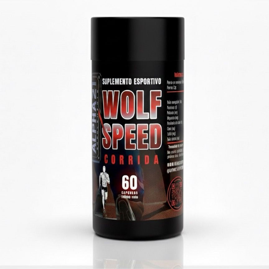 ALPHA21 WOLF SPEED CORRIDA — (60 cáps)  ⭐️⭐️⭐️⭐️⭐️ 38.354 avaliações | Performance Inteligente para Corredores
