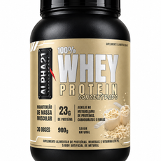 Whey Protein Natural Sem Sabor ALPHA21 | Concentrado 900g