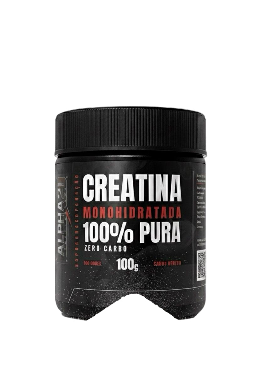 CREATINA MONOHIDRATADA 100G – ALPHA21 SUPPLEMENTS  ⭐️⭐️⭐️⭐️⭐️ (786 avaliações)