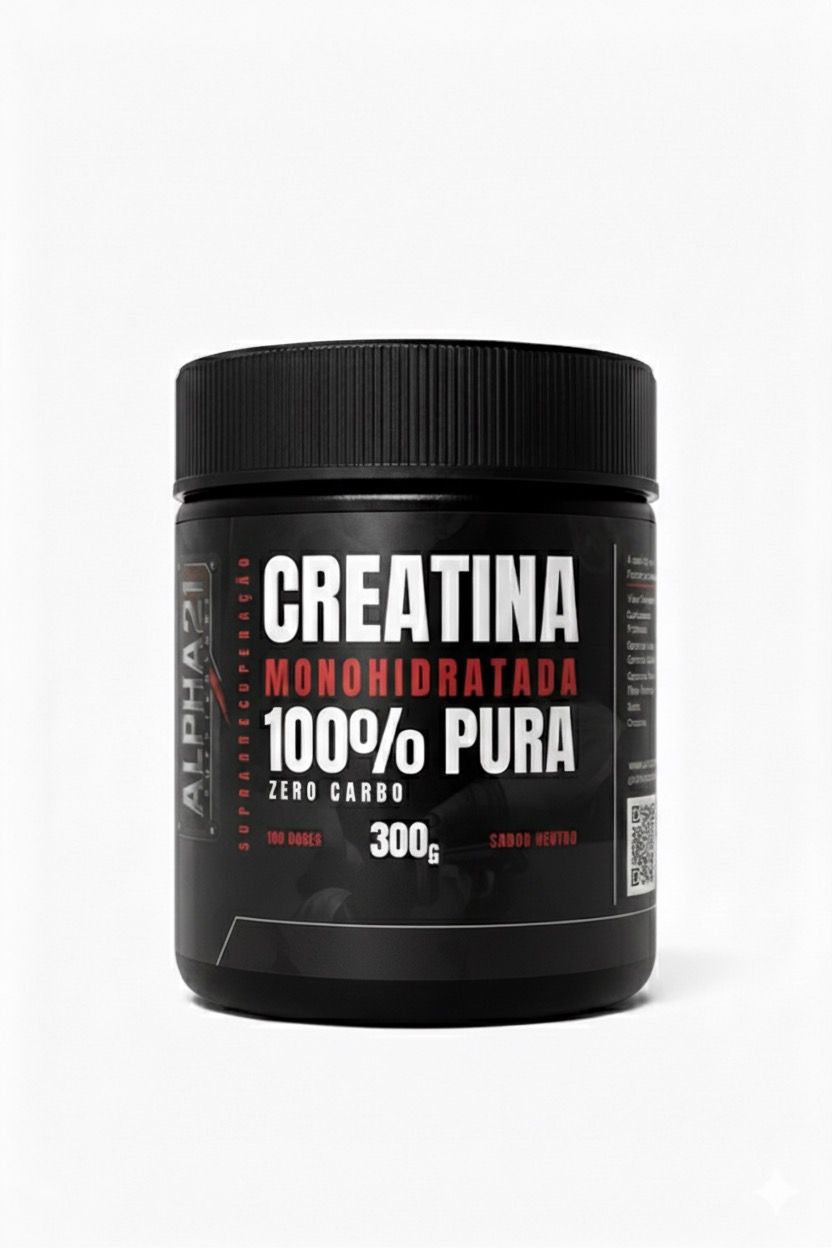 CREATINA MONOHIDRATADA 300G – ALPHA21 SUPPLEMENTS  ⭐️⭐️⭐️⭐️⭐️ (1265 avaliações)