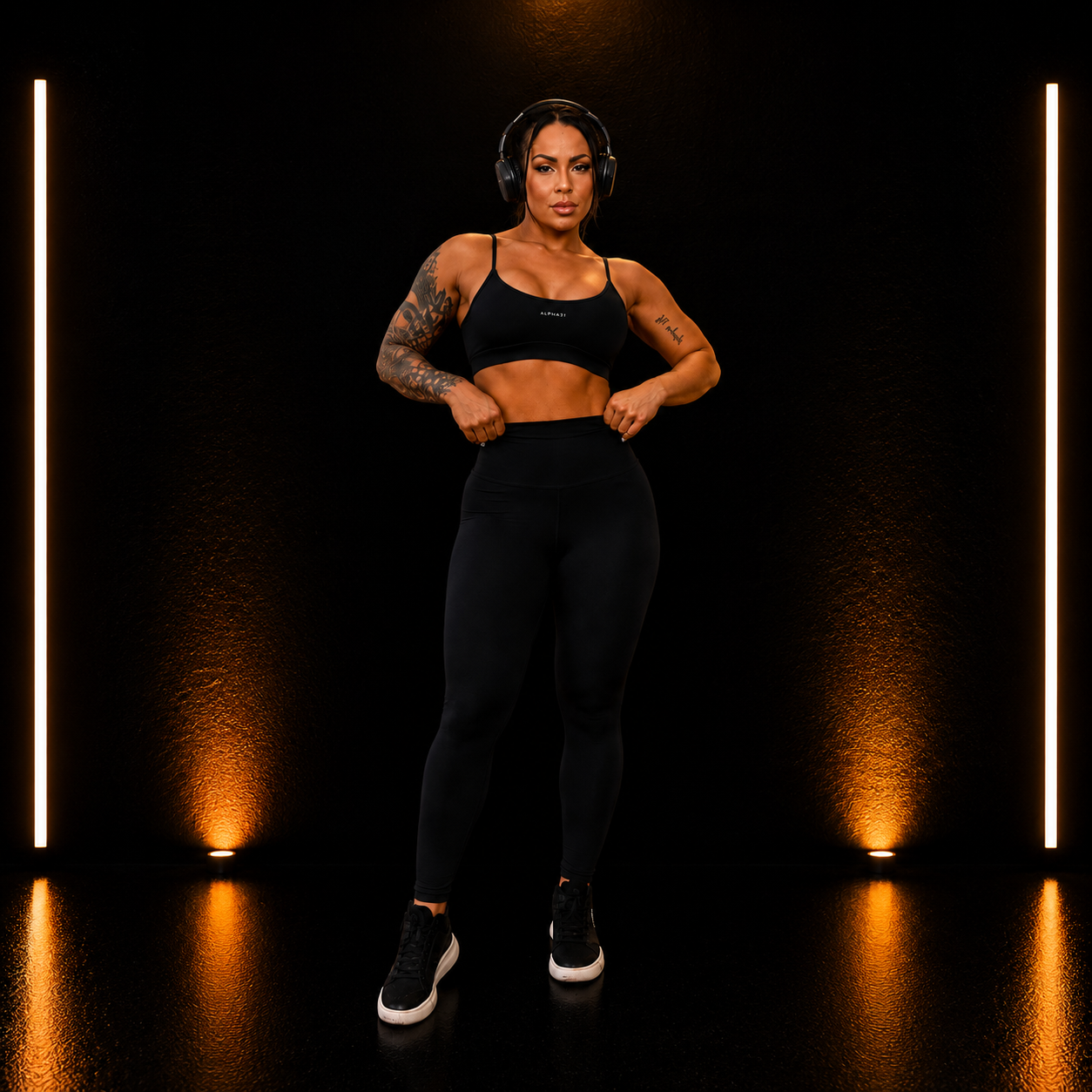 Conjunto Feminino ALPHA21: Legging e Top Compressão