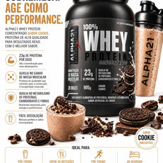 Whey Protein ALPHA21 2.7kg – Suplemento Premium 3 Sabores