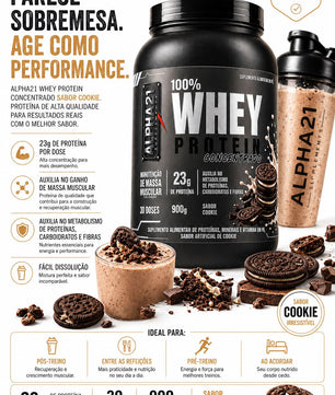 Whey Protein ALPHA21 2.7kg – Suplemento Premium 3 Sabores