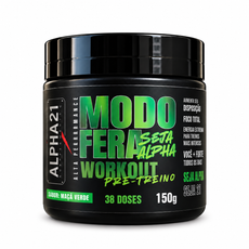 Pré-Treino Maçã Verde ALPHA21 150g – Energia Premium