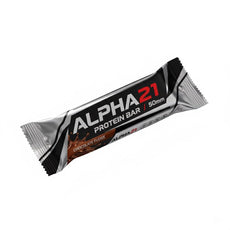 Barra de Proteína 50g ALPHA21 – 12g de proteína, sabor chocolate