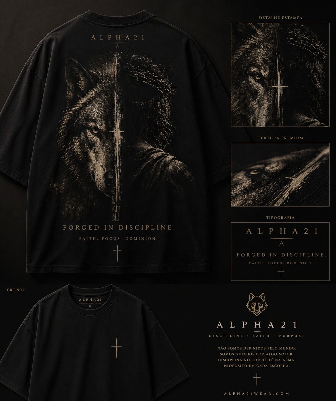 Camisa Oversized ALPHA21 Premium | Lifestyle & Streetwear