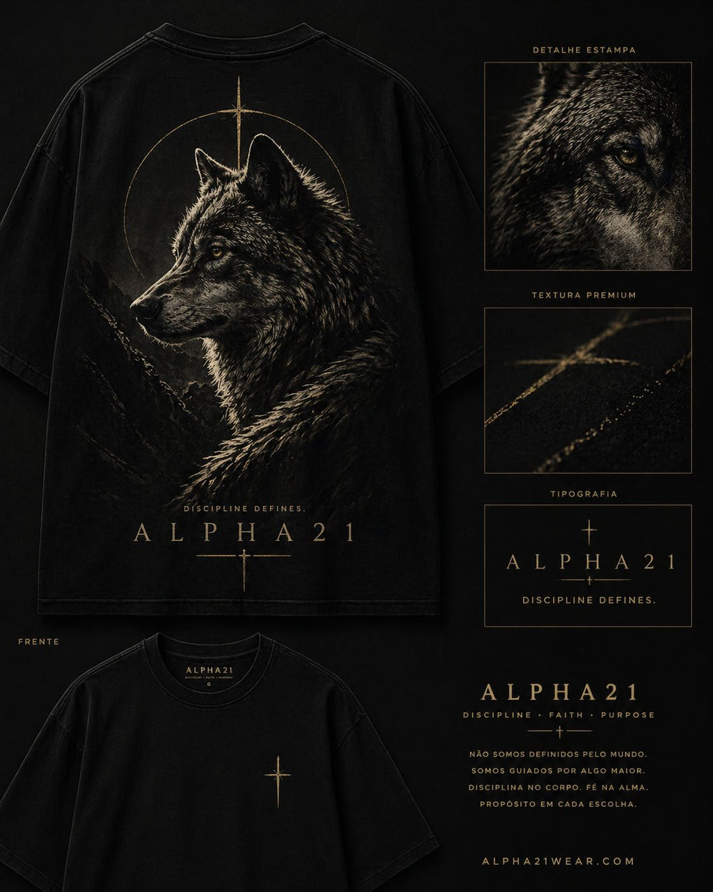 Camisa Oversized ALPHA21 Premium | Lifestyle & Streetwear
