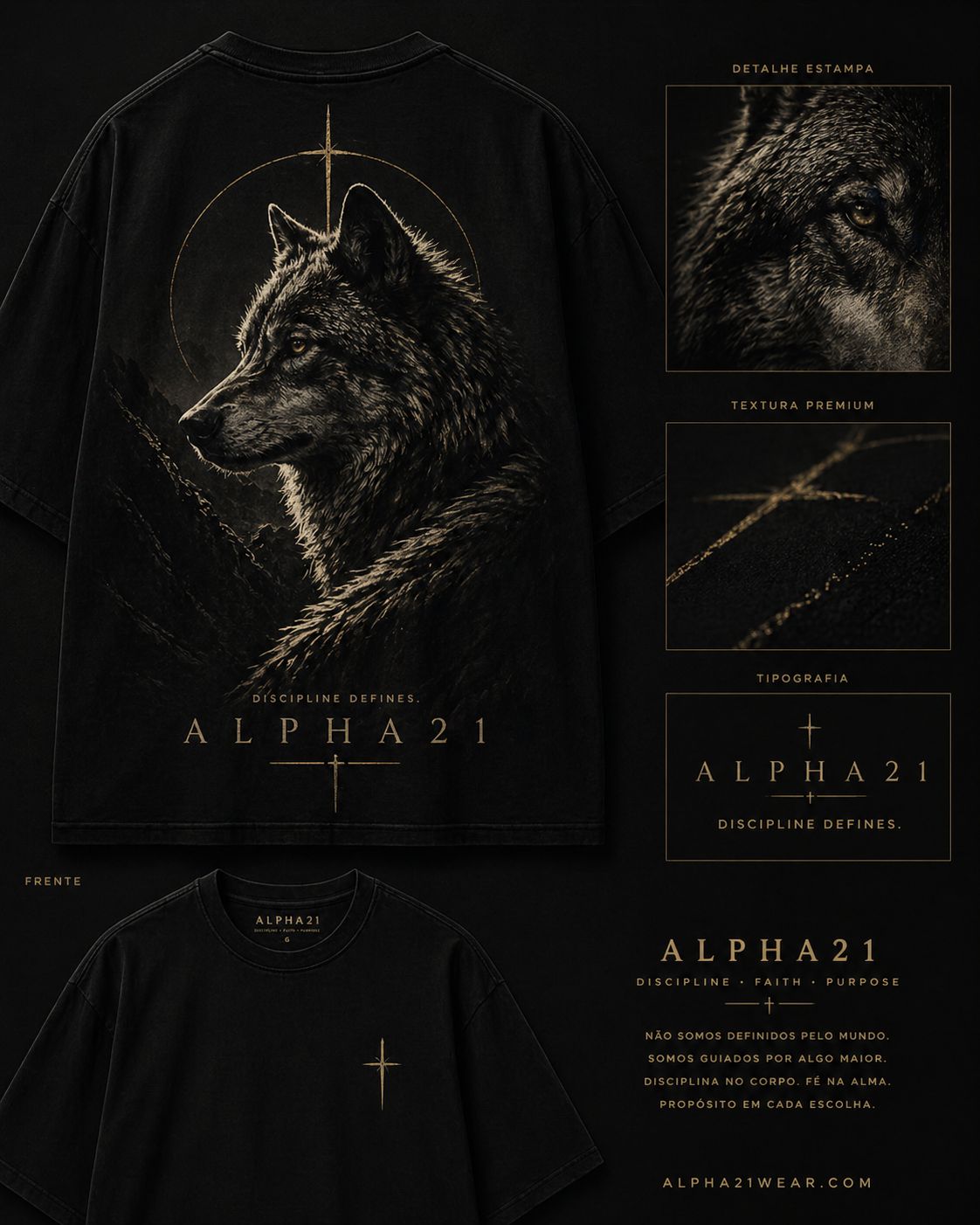 Camisa Oversized ALPHA21 Premium | Lifestyle & Streetwear