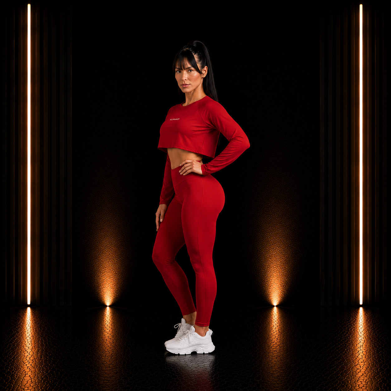 Blusa Fitness Feminina ALPHA21 | Manga Longa Performance