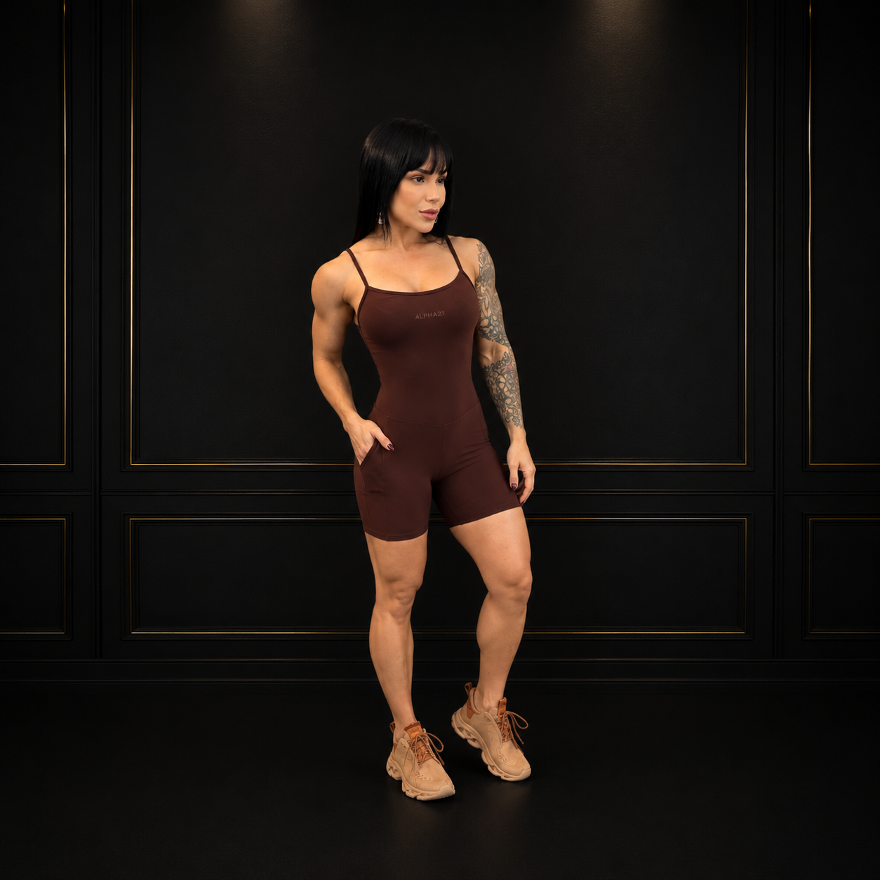 Macaquito Fitness Feminino ALPHA21 - Alta Compressão