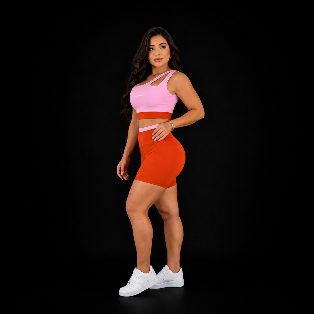 Conjunto Fitness Feminino Bicolor ALPHA21 para Performance
