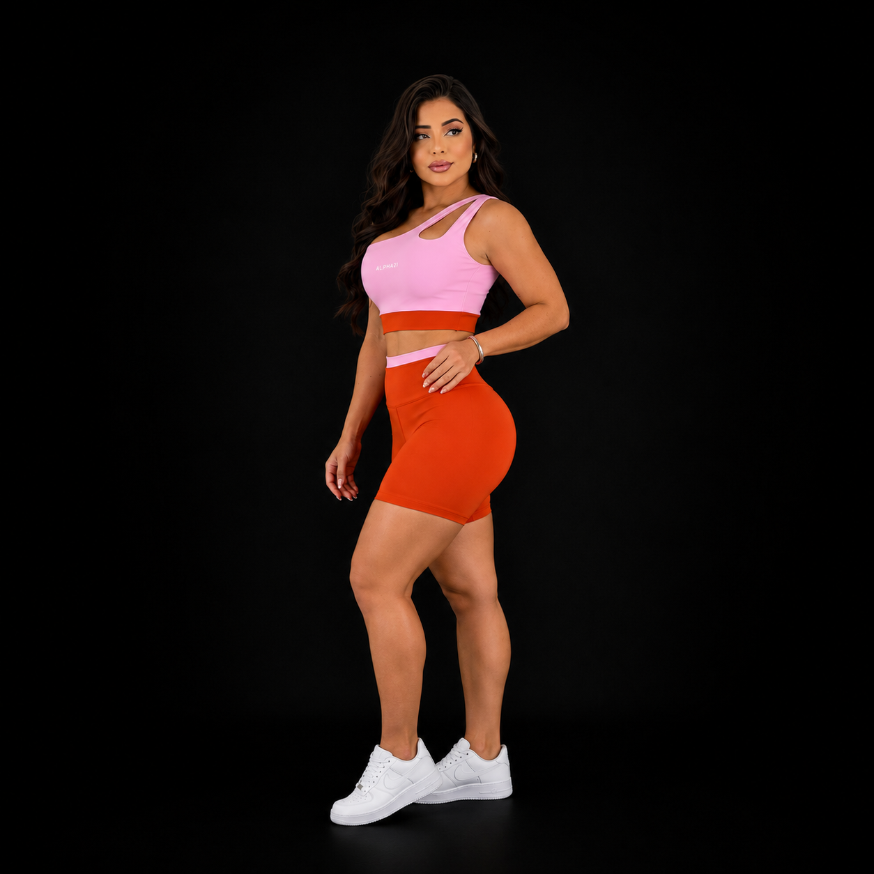 Conjunto Fitness Feminino Bicolor ALPHA21 para Performance