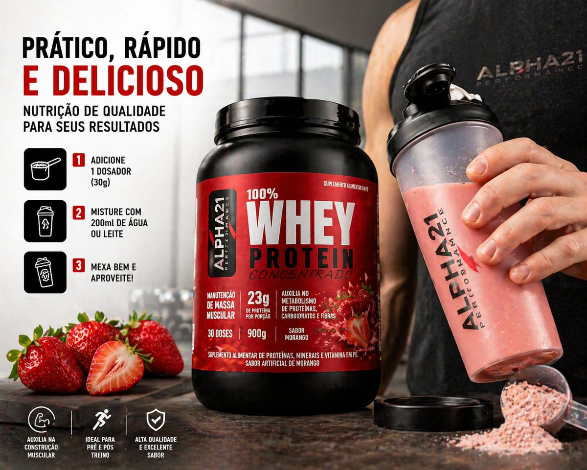 Kit Trio Whey ALPHA21 – Performance e Ganho Muscular
