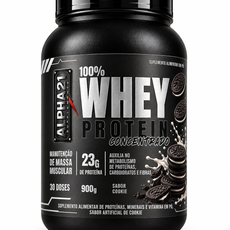 Whey Protein Concentrado ALPHA21 900g | Sabor Cookies