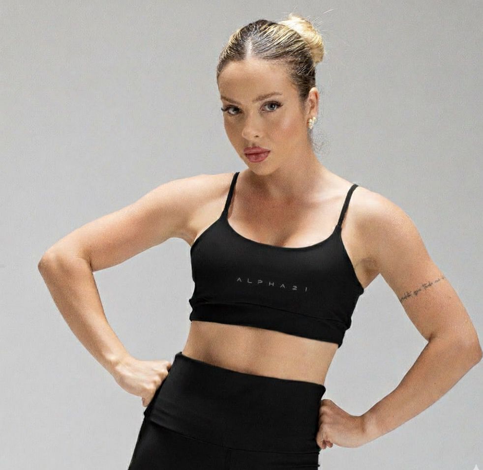 TOP FEMININO PRETO ALPHA21 — PERFORMANCE E ESTILO 🖤 | 8.354 avaliações ⭐⭐⭐⭐