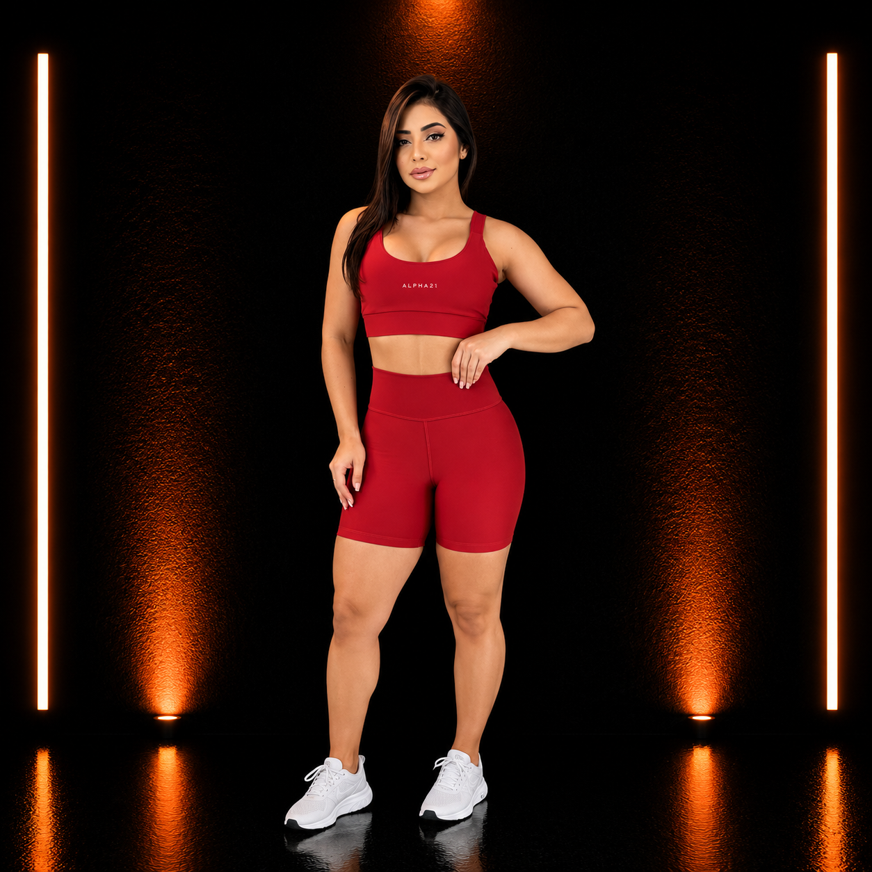 Conjunto Fitness Feminino ALPHA21 | Short e Top Premium