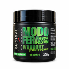 Pré-Treino Maçã Verde ALPHA21 300g – Energia Premium