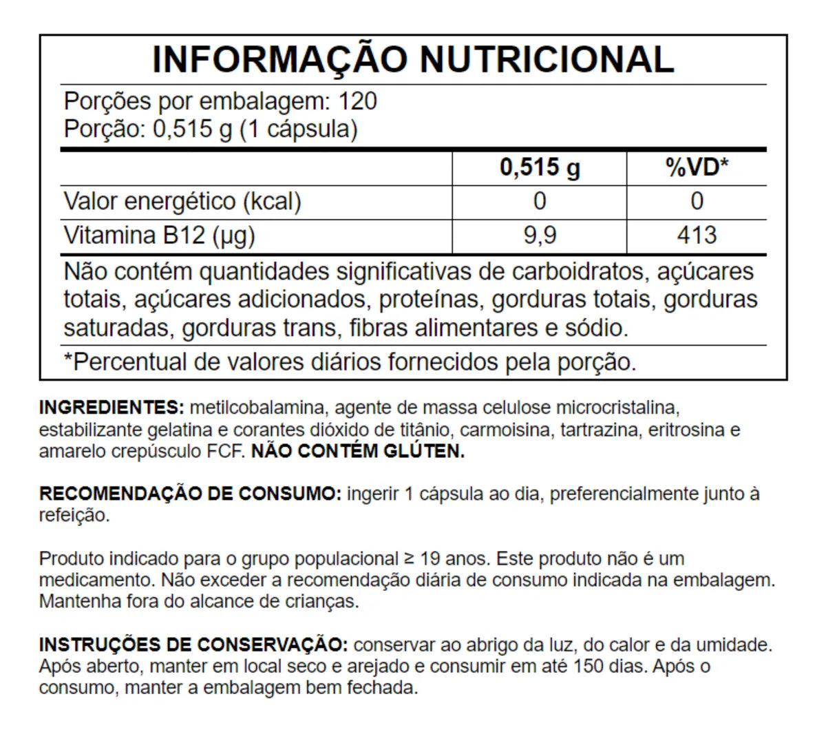 Pote B12 Metilcobalamina ALPHA21 – Suplemento Premium 60 Cápsulas