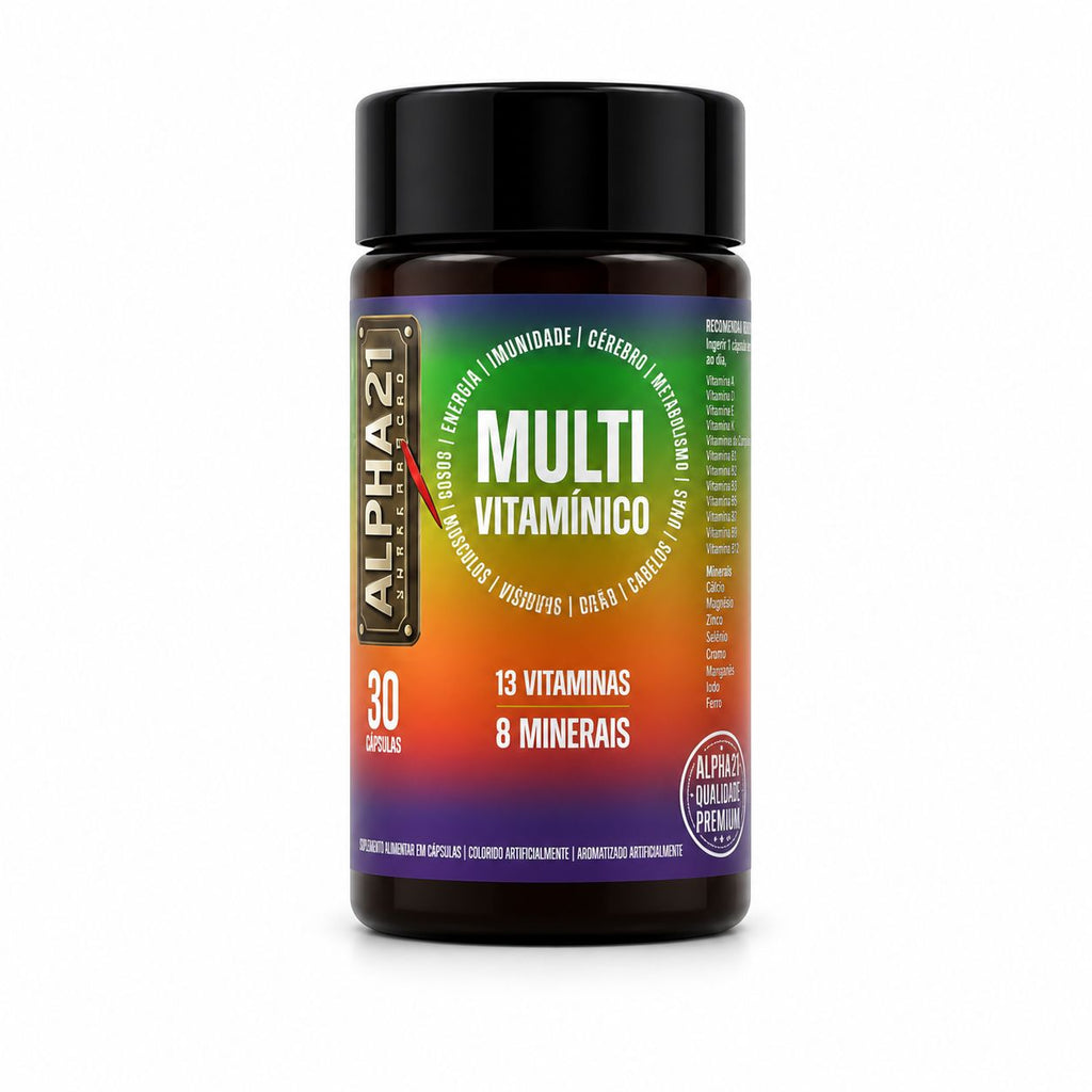 Multivitamínico MULTI VIT ALPHA21 – complexo de vitaminas e minerais para suporte nutricional diário, fabricado sob BPF/ANVISA