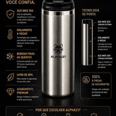 Garrafa squeeze ALPHA21 – acessório fitness para hidratação