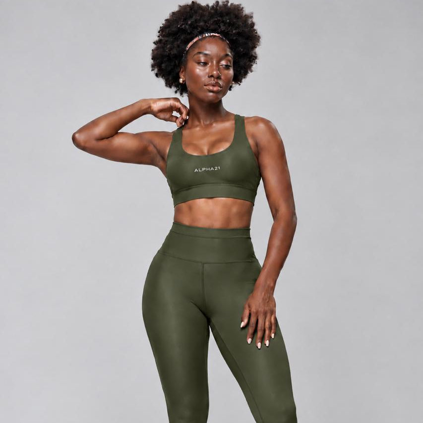 Conjunto Feminino ALPHA21: Legging e Top Compressão