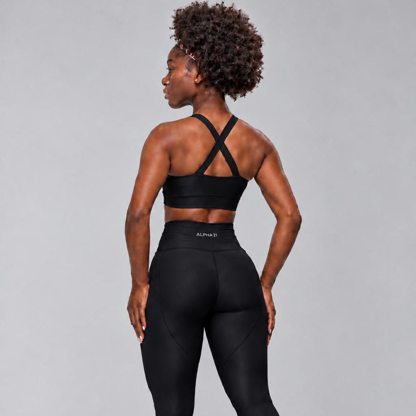 Conjunto Feminino ALPHA21: Legging e Top Compressão