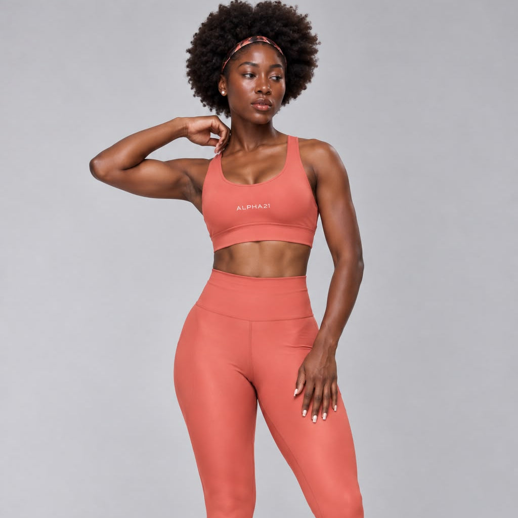 Conjunto Feminino ALPHA21: Legging e Top Compressão