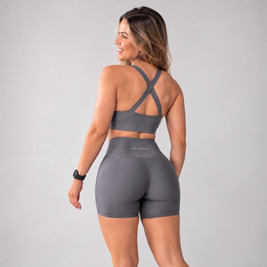 Conjunto Fitness Feminino ALPHA21 | Short e Top Premium