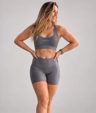 Conjunto Fitness Feminino ALPHA21  Short e Top Premium