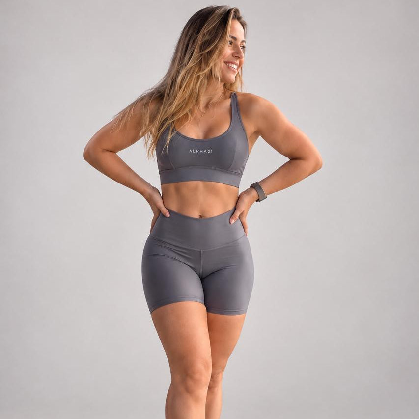 Conjunto Fitness Feminino ALPHA21 | Short e Top Premium