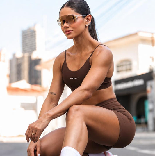 Conjunto Fitness Feminino ALPHA21 | Short e Top Premium
