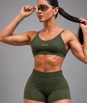 Conjunto Fitness Feminino ALPHA21  Short e Top Premium