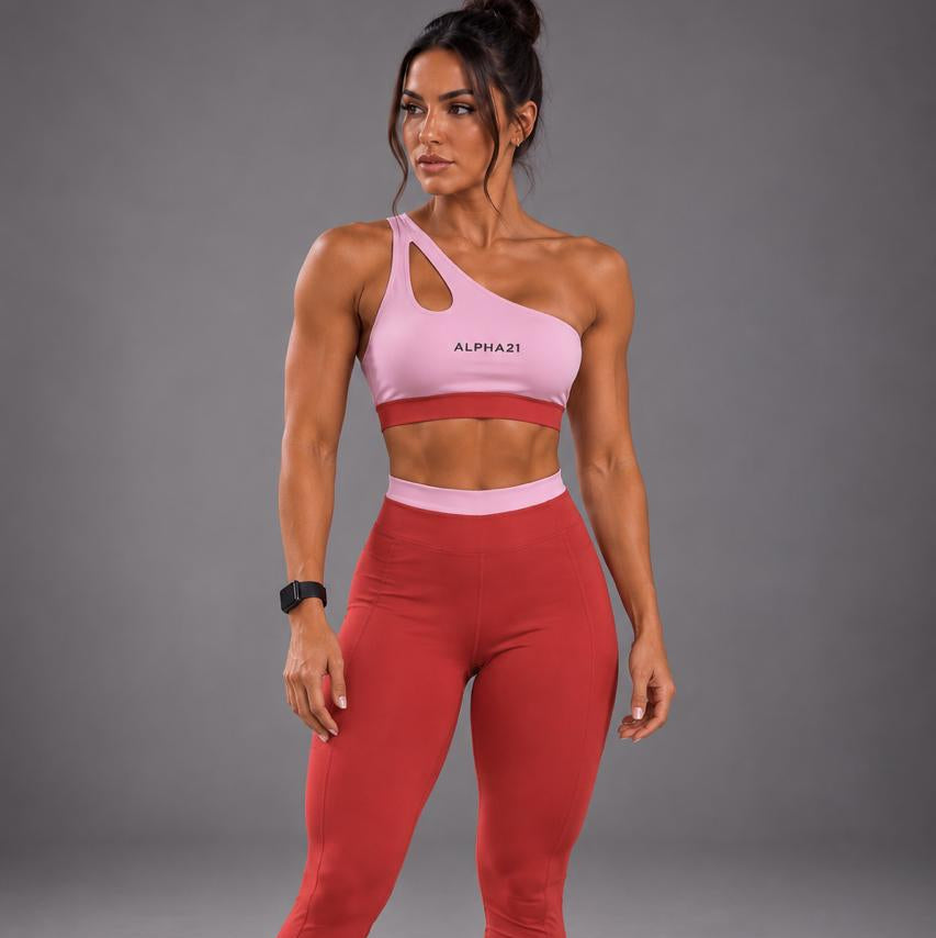 Conjunto Fitness Bicolor Feminino ALPHA21 | Performance Premium