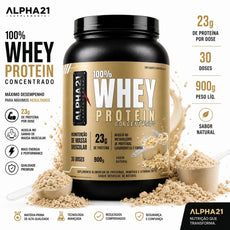 Whey Protein ALPHA21 sem sabor – concentrado 900g puro