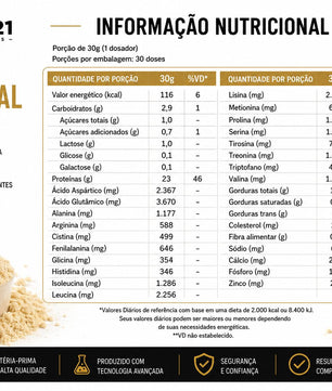Whey Protein ALPHA21 Natural – suplemento proteico puro 900g