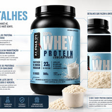 Proteína concentrada ALPHA21 Leite em Pó – 900g para hipertrofia