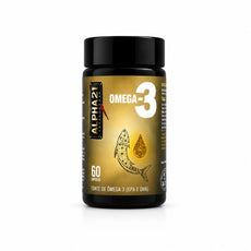 Pote de Omega 3 ALPHA21  – suplemento premium de alta qualidade para saúde cardiovascular e desempenho máximo