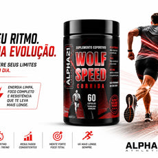 Suplemento ALPHA21 WOLF SPEED – fórmula para corrida e endurance