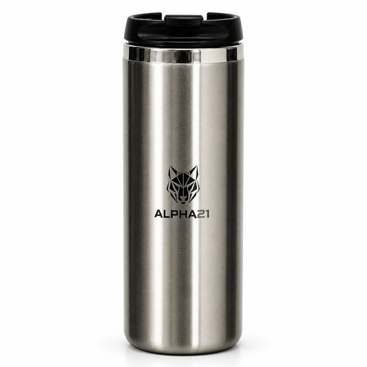 Garrafinha ALPHA21 para treino – squeeze fitness com design premium