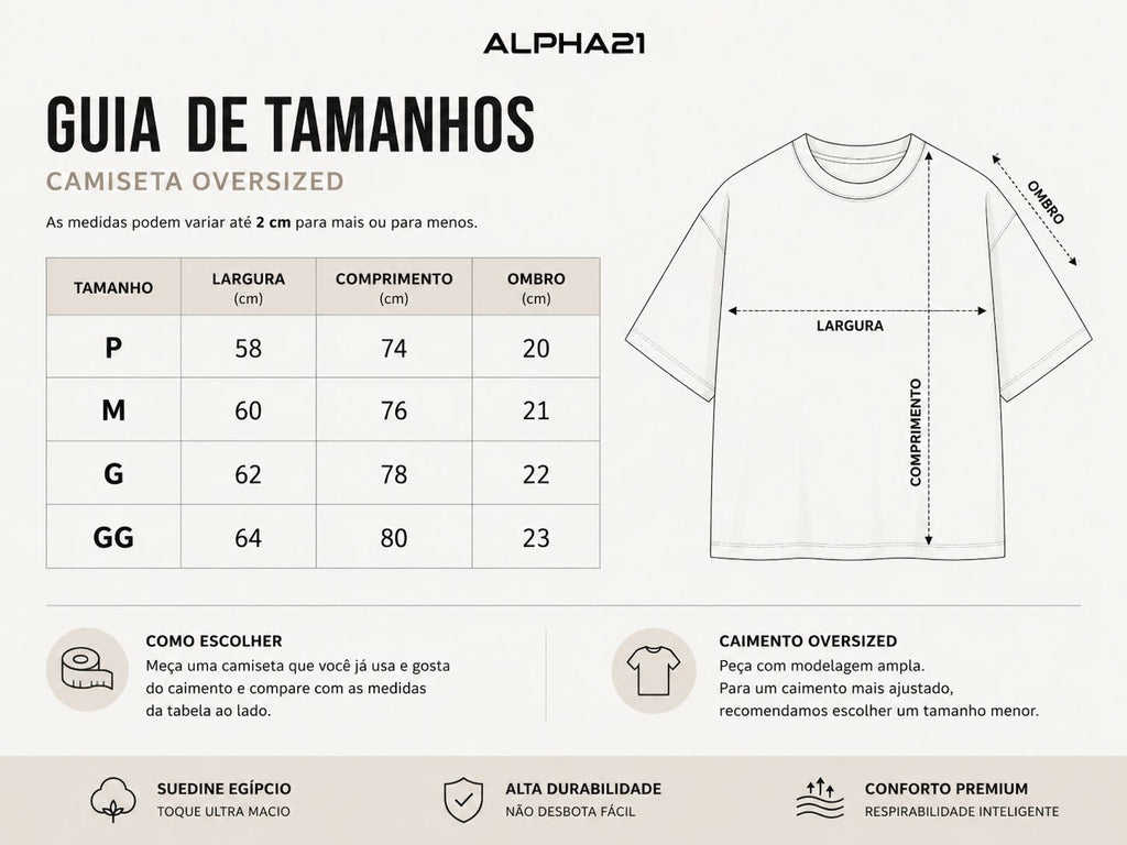 Camisa Oversized Pano Egípcio ALPHA21 | Suedine